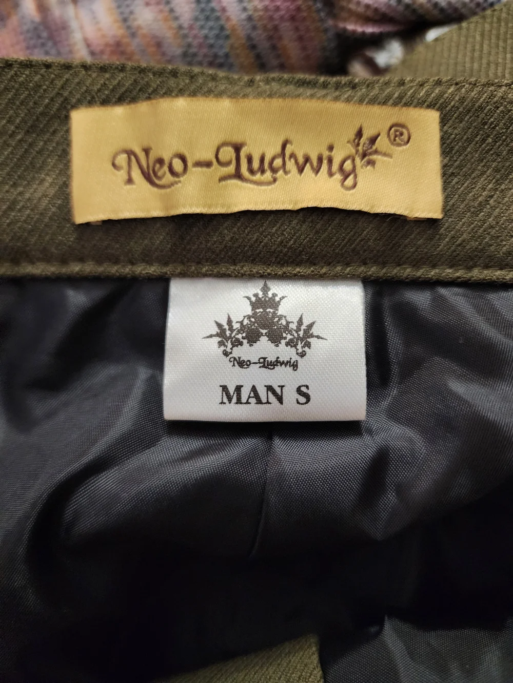 Neo-Ludwig Steel Rose Men’s S Brown Steampunk Riding Breeches Ouji Gothic Pants